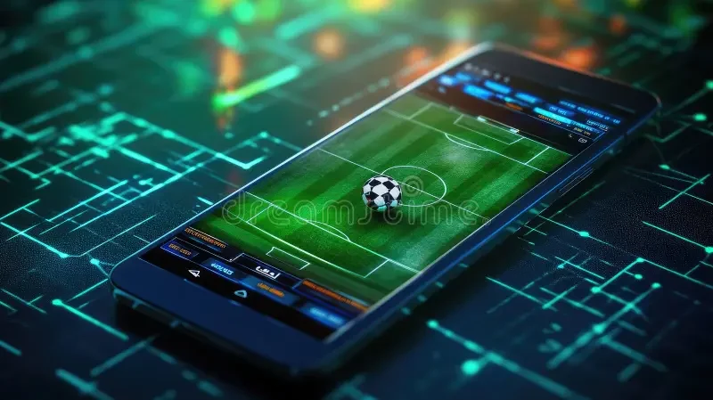 Hỏi đáp 12Bet: Tất tần tật những thông tin bạn cần biết 1 dynamic sports betting app interface smartphone soccer field background web social media smartphone displaying 328949399